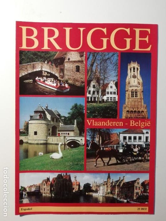 Tourismusbrosch&uuml;ren: Folleto Turismo en Brugge Brujas Flandes B&eacute;lgica 1997