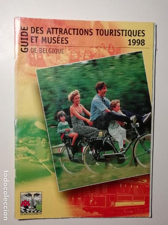 Tourismusbrosch&uuml;ren: Folleto Gude des attractions touristiques et mus&eacute;es de Belgique B&eacute;lgica 1998