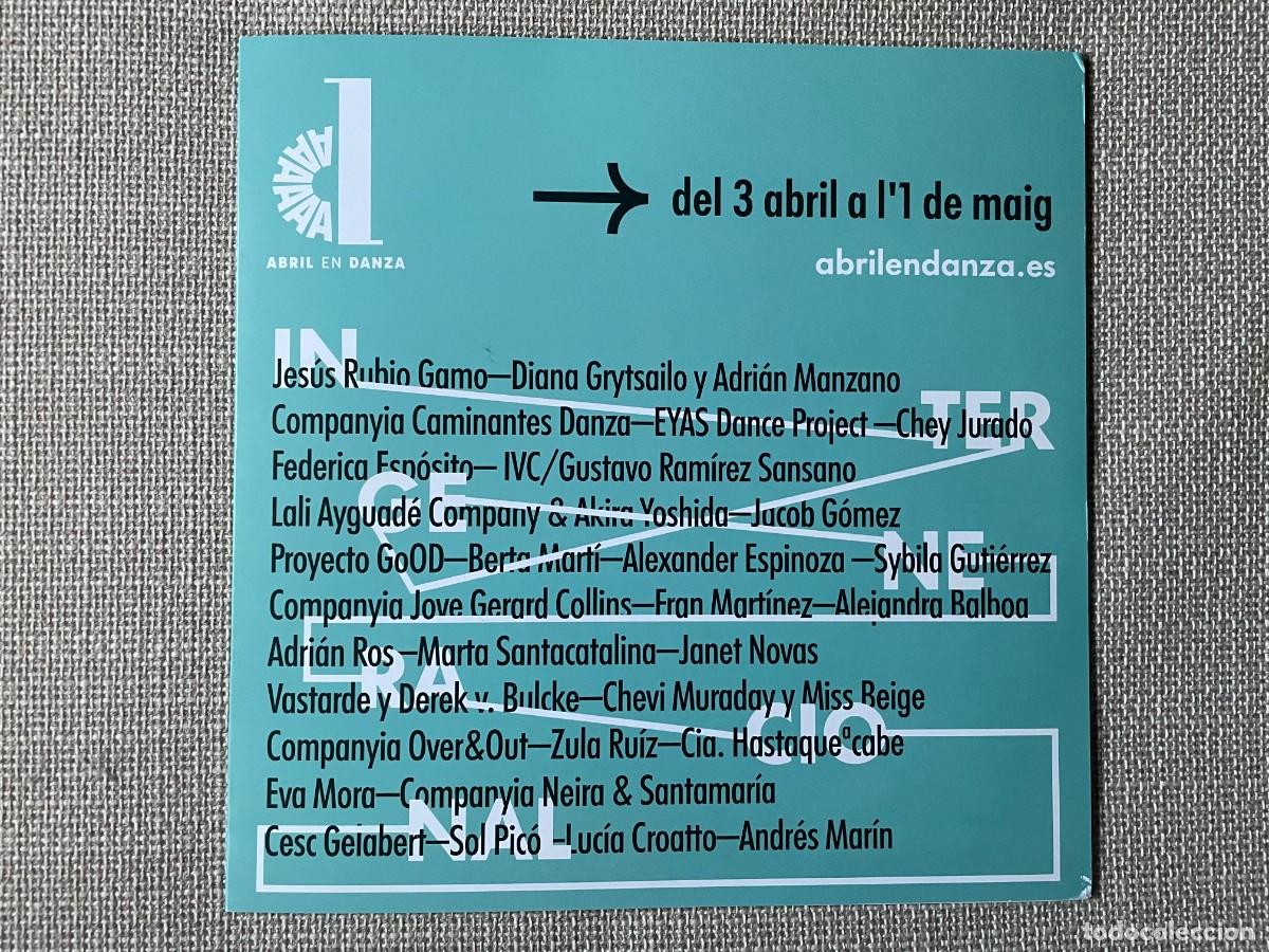 Travel Brochures: TRIPTICO ABRIL EN DANZA ELCHE ALICANTE