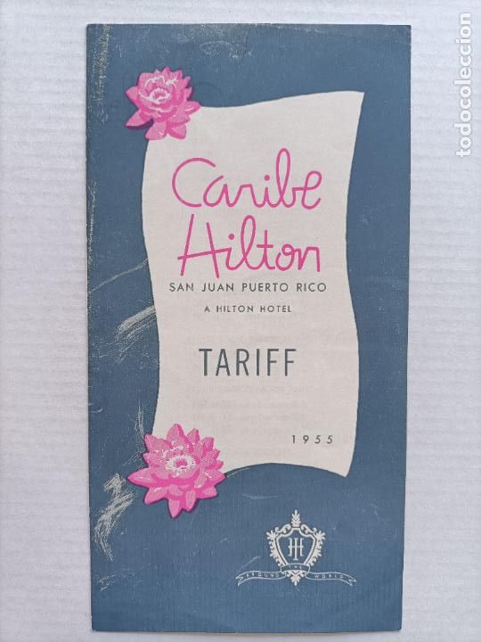 Tourismusbrosch&uuml;ren: CARIBE HILTON FOLLETO DE TURISMO 1955