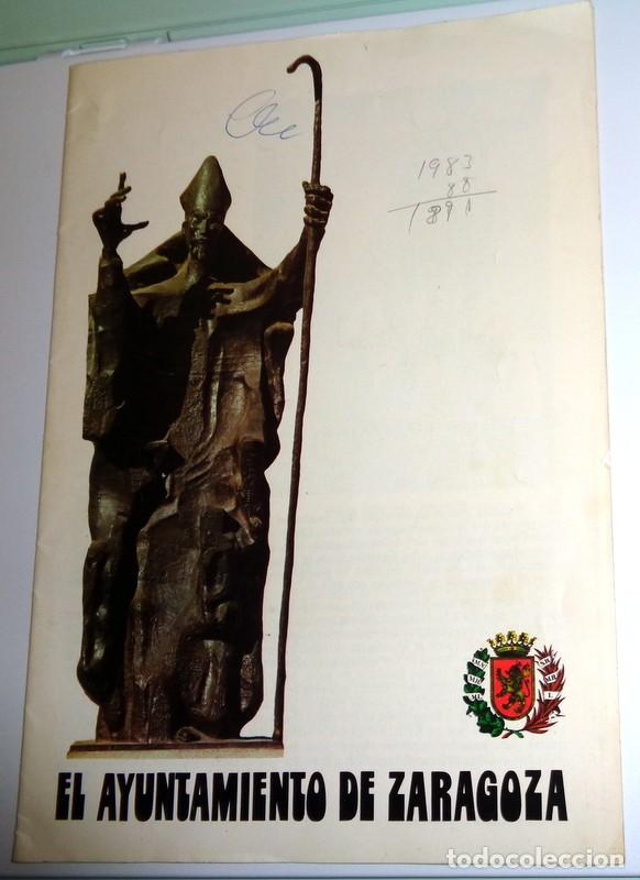 Travel Brochures: FOLLETO PUBLICITARIO TURISTICO TURISMO. AYUNTAMIENTO DE ZARAGOZA. ANTIGUO Editado en 1981