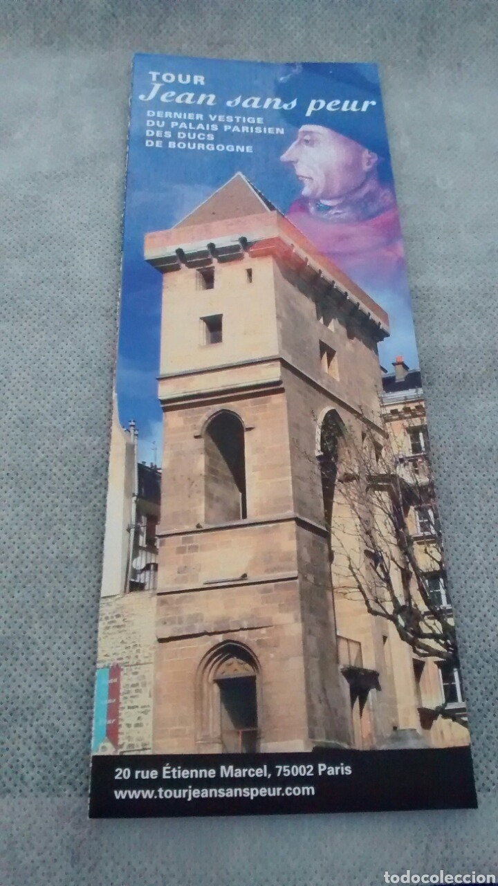 Brochures de tourisme: TOUR JEAN SANS PEUR. PARIS (A7)