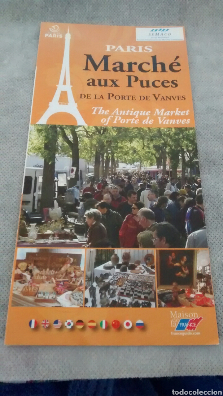 Brochures de tourisme: PARIS. MARCHE AUX PUCES (VARIOS IDIOMAS) (A2)
