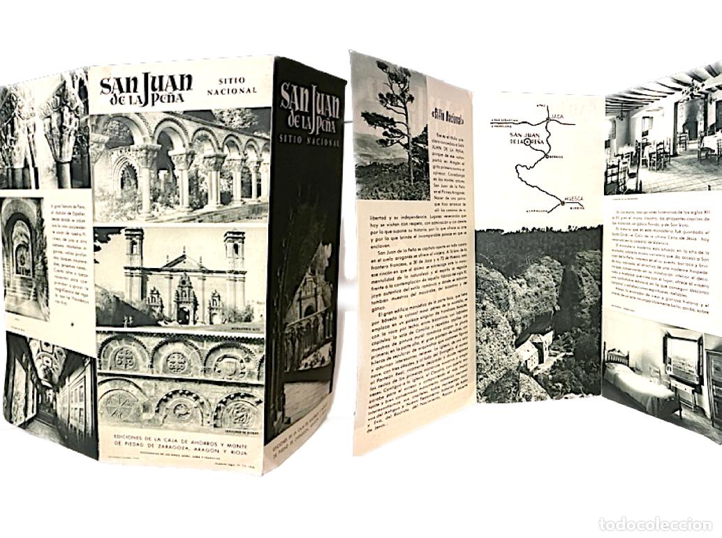 Brochures de tourisme: SAN JUAN DE LA PE&Ntilde;A. Sitio Nacional. (Triptico. Buen estado