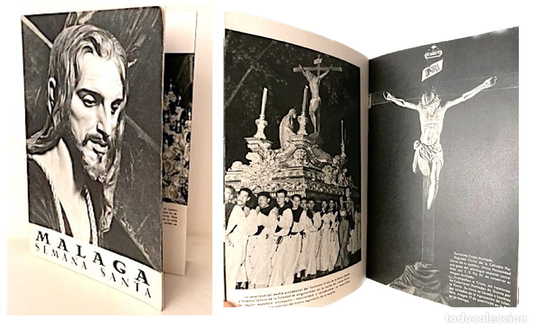 Brochures de tourisme: MALAGA. SEMANA SANTA. 1958. (Cofrad&iacute;as malague&ntilde;as. Numerosas fotograf&iacute;as.