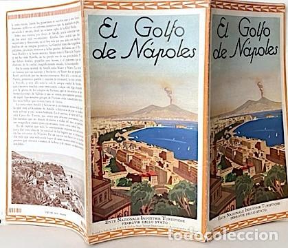 Brochures de tourisme: EL GOLFO DE NAPOLES. (Folleto tur&iacute;stico ENIT a&ntilde;os 30 Buen estado