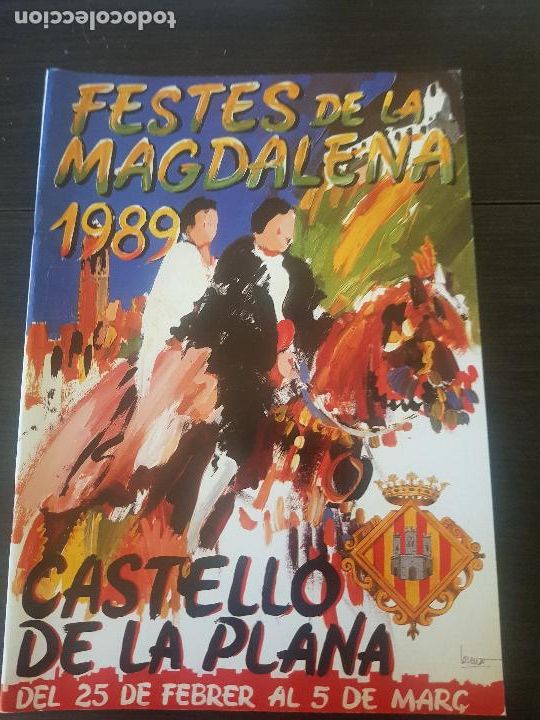 Travel Brochures: CASTELLON DE LA PLANA-PROGRAMA OFICIAL FESTES DE LA MAGDALENA-1989