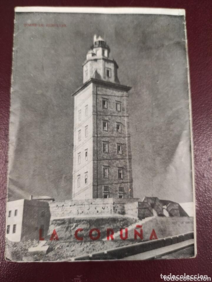 Folhetos de turismo: Gu&iacute;a de LA CORU&Ntilde;A 1959 - DESPLEGABLE 47x33 17x12