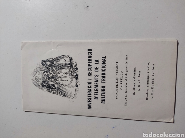 Folletos de turismo: Programa grup Castell&oacute; danses y cansons 1988 - Foto 1