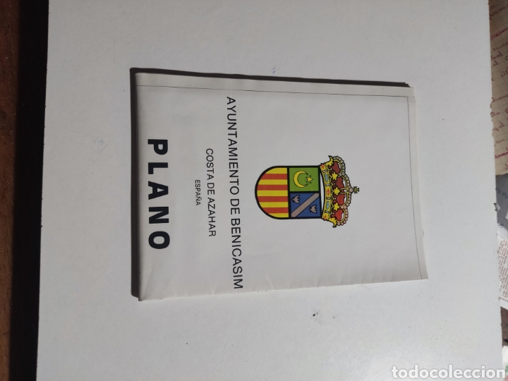 Travel Brochures: Ayuntamiento de Benicasim plano 1986