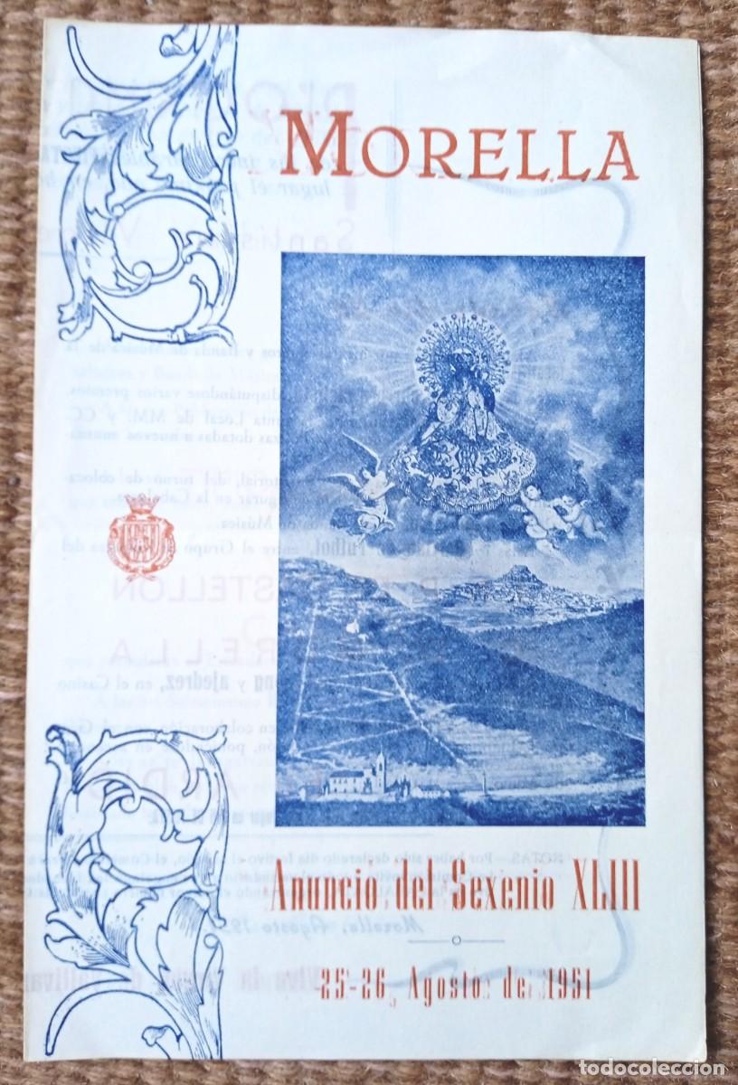 Tourismusbrosch&uuml;ren: MORELLA - CASTELLON - SEXENIO 1951 - PROGRAMA DE FIESTAS