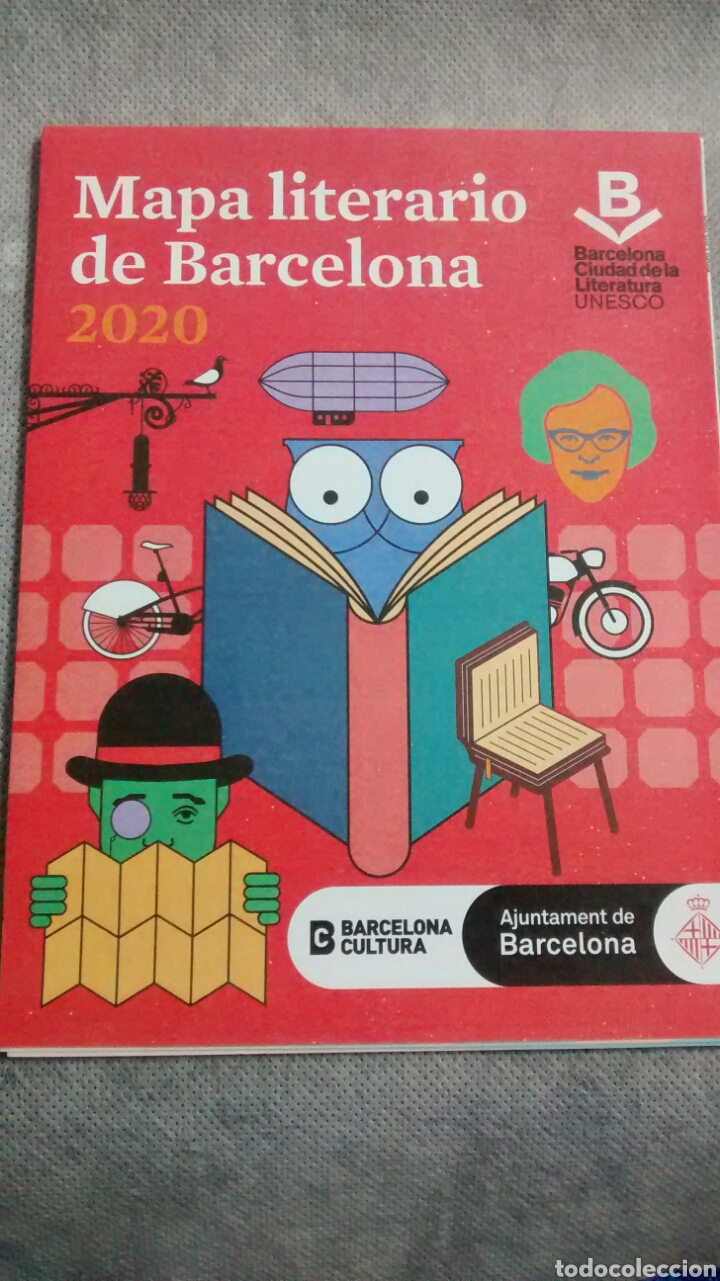Travel Brochures: MAPA LITERARIO DE BARCELONA. BARCELONA CULTURA. AJUNTAMENT DE BARCELONA