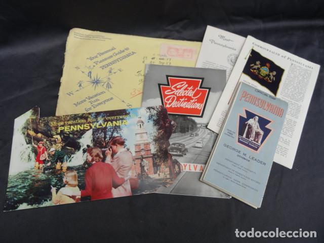 Tourismusbrosch&uuml;ren: FOLLETOS TR&Iacute;PTICOS PUBLICIDAD TUR&Iacute;STICA - PENNSYLVANIA - EEUU. A&Ntilde;O 1957