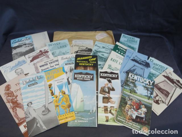 Tourismusbrosch&uuml;ren: FOLLETOS TR&Iacute;PTICOS PUBLICIDAD TUR&Iacute;STICA - KENTUCKY - EEUU. A&Ntilde;O 1957