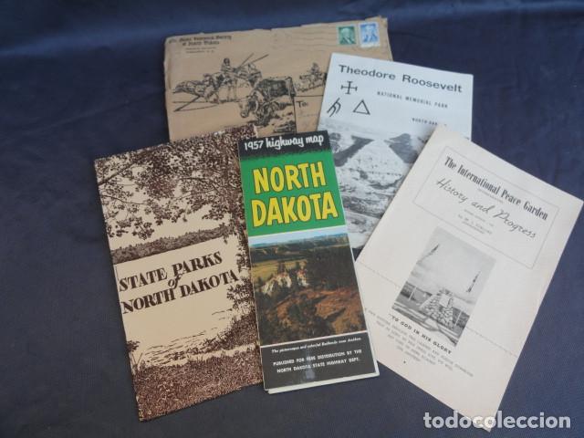 Tourismusbrosch&uuml;ren: FOLLETOS TR&Iacute;PTICOS PUBLICIDAD TUR&Iacute;STICA - NORT DAKOTA - EEUU. A&Ntilde;O 1957