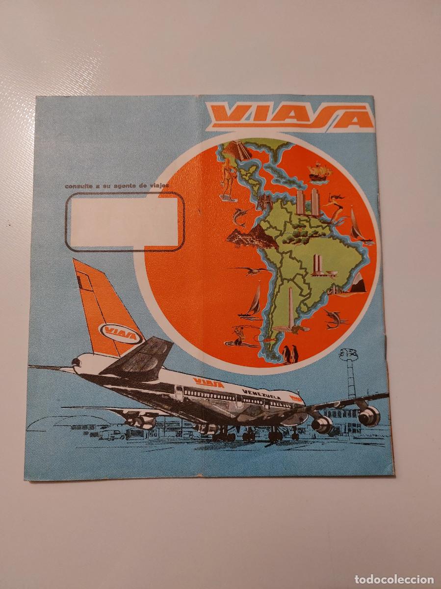 Tourismusbrosch&uuml;ren: Viasa aerolinea catalogo folleto avion a&ntilde;os 70 80 Iberia Venezolana Internacional de aviacion