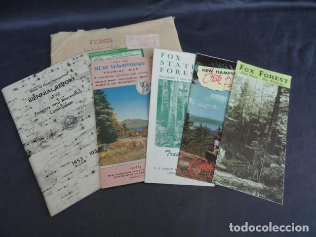 Tourismusbrosch&uuml;ren: FOLLETOS TR&Iacute;PTICOS PUBLICIDAD TUR&Iacute;STICA - NEW HAMPSHIRE - EEUU. A&Ntilde;O 1957