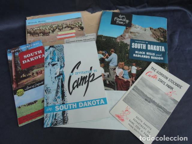 Tourismusbrosch&uuml;ren: FOLLETOS TR&Iacute;PTICOS PUBLICIDAD TUR&Iacute;STICA - SOUTH DAKOTA - EEUU. A&Ntilde;O 1957