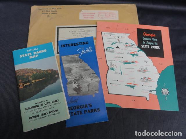 Tourismusbrosch&uuml;ren: FOLLETOS TR&Iacute;PTICOS PUBLICIDAD TUR&Iacute;STICA - GEORGIA ATLANTA - EEUU. A&Ntilde;O 1957