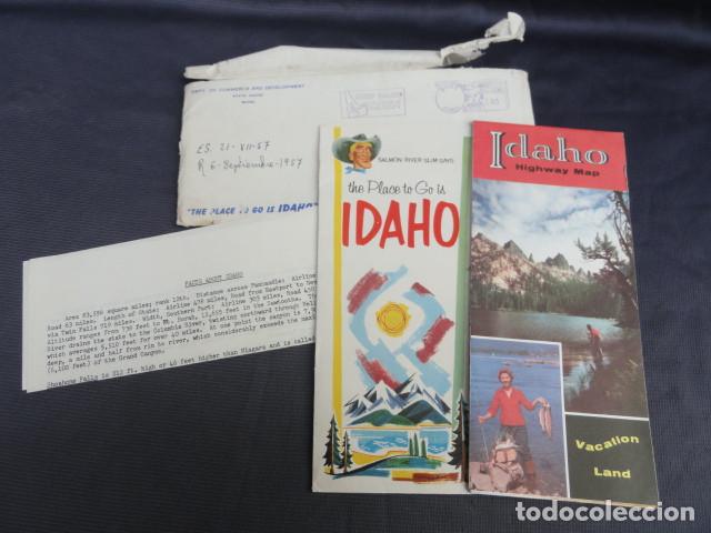 Tourismusbrosch&uuml;ren: FOLLETOS TR&Iacute;PTICOS PUBLICIDAD TUR&Iacute;STICA - IDAHO - EEUU. A&Ntilde;O 1957