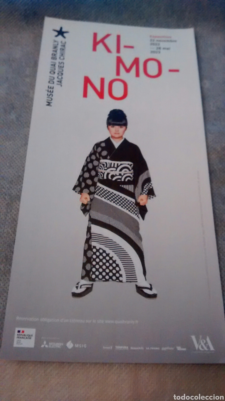 Folletos de turismo: EXPOSICION KIMONO. PARIS (A7) - Foto 1
