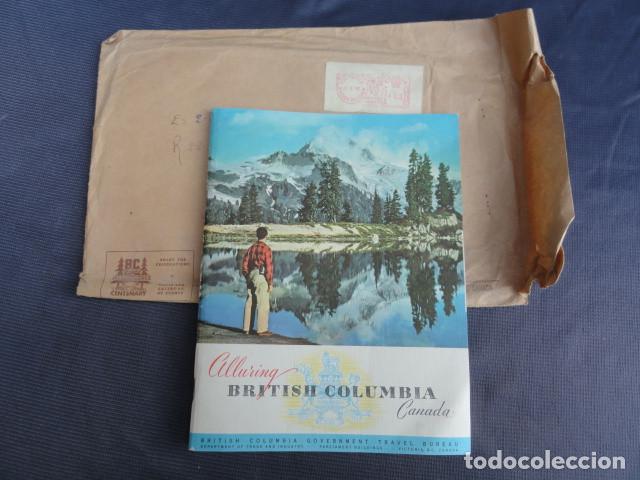 Tourismusbrosch&uuml;ren: FOLLETOS TR&Iacute;PTICOS PUBLICIDAD TUR&Iacute;STICA - BRITISH COLUMBIA - CANADA. A&Ntilde;O 1957