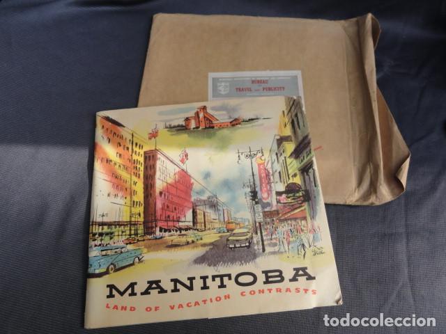 Tourismusbrosch&uuml;ren: FOLLETOS TR&Iacute;PTICOS PUBLICIDAD TUR&Iacute;STICA - MANITOBA - CANADA. A&Ntilde;O 1957