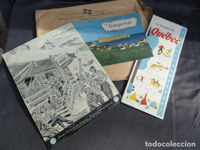 Tourismusbrosch&uuml;ren: FOLLETOS TR&Iacute;PTICOS PUBLICIDAD TUR&Iacute;STICA - QU&Eacute;BEC - CANADA. A&Ntilde;O 1957