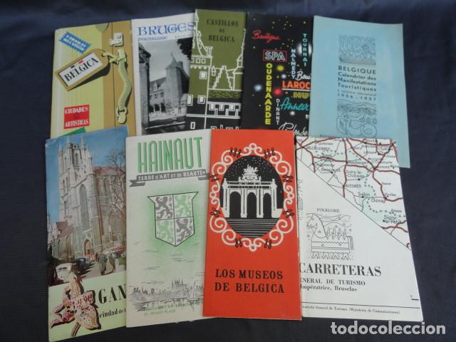 Tourismusbrosch&uuml;ren: FOLLETOS TR&Iacute;PTICOS PUBLICIDAD TUR&Iacute;STICA - BELGICA -. A&Ntilde;O 1957