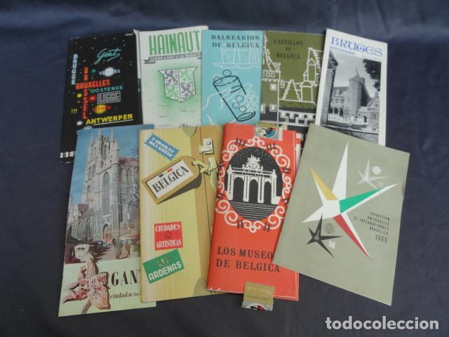 Tourismusbrosch&uuml;ren: FOLLETOS TR&Iacute;PTICOS PUBLICIDAD TUR&Iacute;STICA - BELGICA -. A&Ntilde;O 1957
