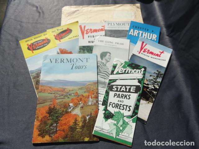 Brochures de tourisme: FOLLETOS TR&Iacute;PTICOS PUBLICIDAD TUR&Iacute;STICA - VERMONT - EEUU. A&Ntilde;O 1957