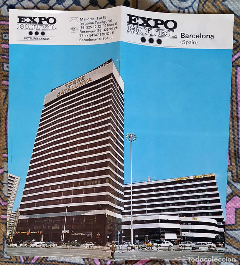 Tourismusbrosch&uuml;ren: Publicidad EXPO HOTEL en Barcelona. 1.978