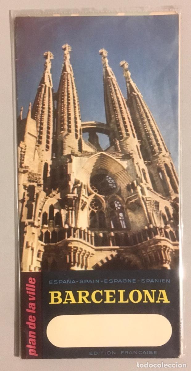 Folhetos de turismo: BARCELONA. PLANO GU&Iacute;A. TURISMO.