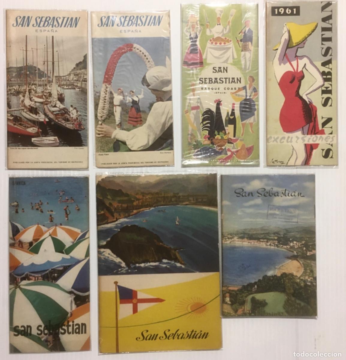 Folhetos de turismo: SAN SEBASTI&Aacute;N. FOLLETOS, PLANOS, GUIAS TURISMO.