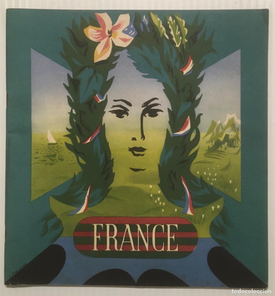 Travel Brochures: FRANCE. FOLLETO. PLANOS, GUIA TURISMO.