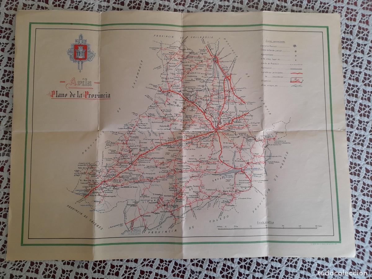 Travel Brochures: Mapa de comunicaciones de la provincia &Aacute;vila antiguo