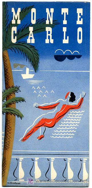Brochures de tourisme: FOLLETO TURISMO PRINCIPADO DE MONACO , MONTECARLO ,FT115