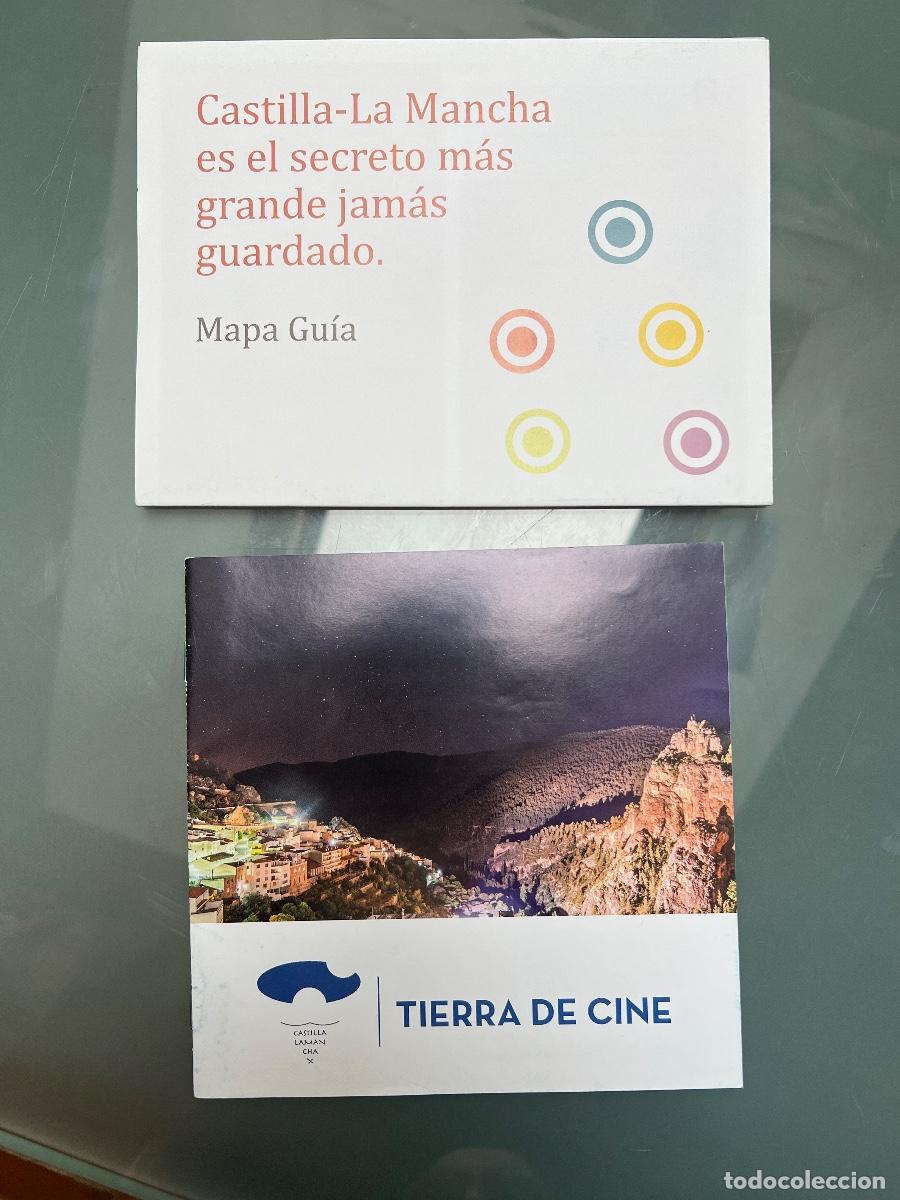 Tourismusbrosch&uuml;ren: Lote de 3 folletos tur&iacute;sticos sobre CASTILLA LA MANCHA. Mapa Gu&iacute;a. Tierra de Cine. Ruta Don Quijote2