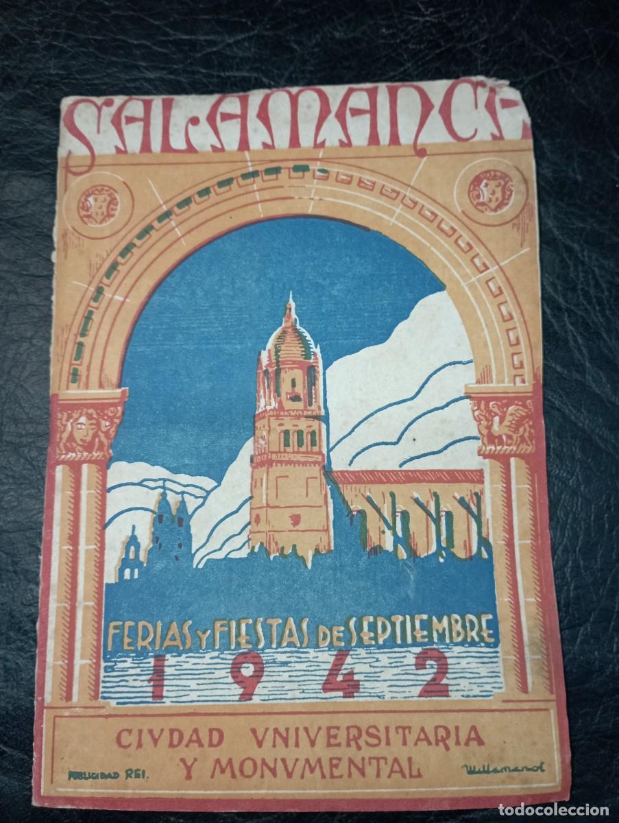 Travel Brochures: Antiguo programa de Ferias y Fiestas de 1942. Salamanca. LI