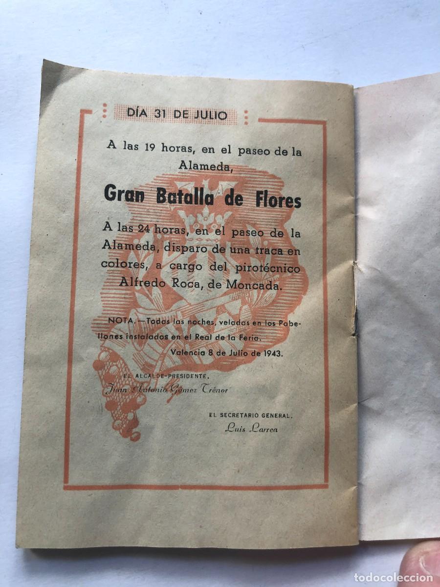 Folletos de turismo: PROGRAMA MANO / GRAN FERIA DE VALENCIA A&Ntilde;O 1943 - Foto 3
