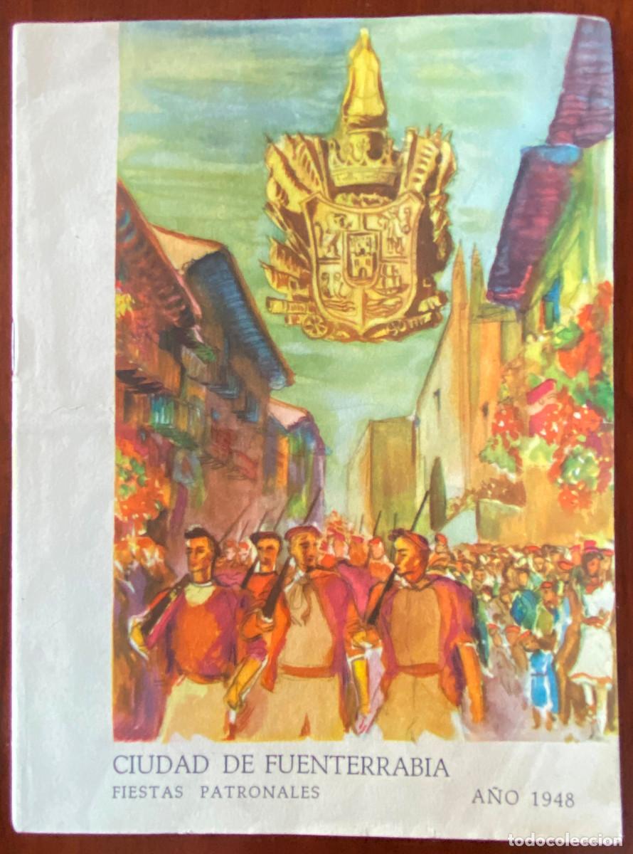 Tourismusbrosch&uuml;ren: Programa de Fiestas Patronales de Fuenterrabia a&ntilde;o 1948, tiene 12 pag. Mide 20 x 15 cms.