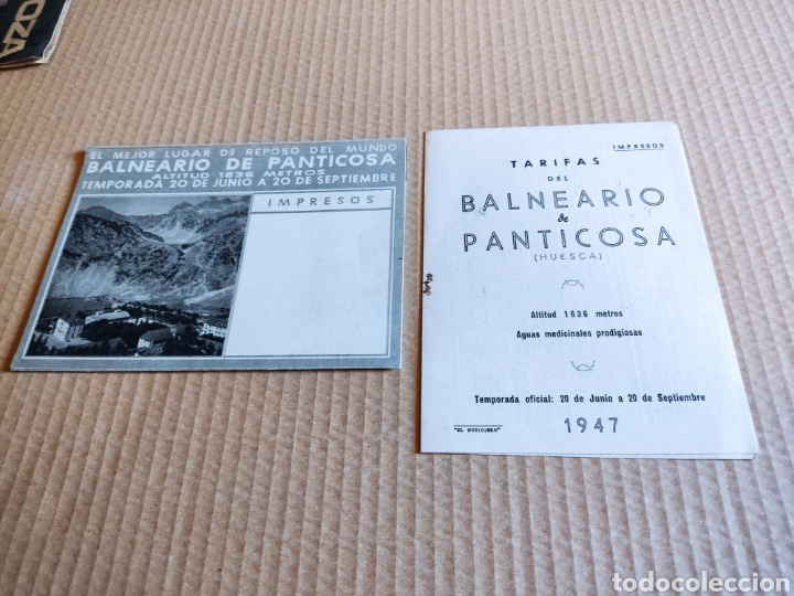 Brochures de tourisme: Balneario de Panticosa temporada 1947