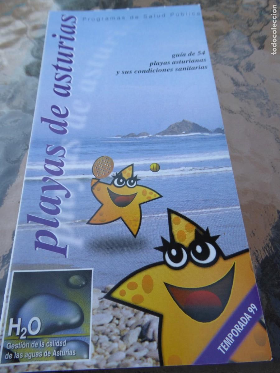 Brochures de tourisme: PLAYAS DE ASTURIAS. Gu&iacute;a de 54 playas asturianas y sus condiciones sanitarias.
