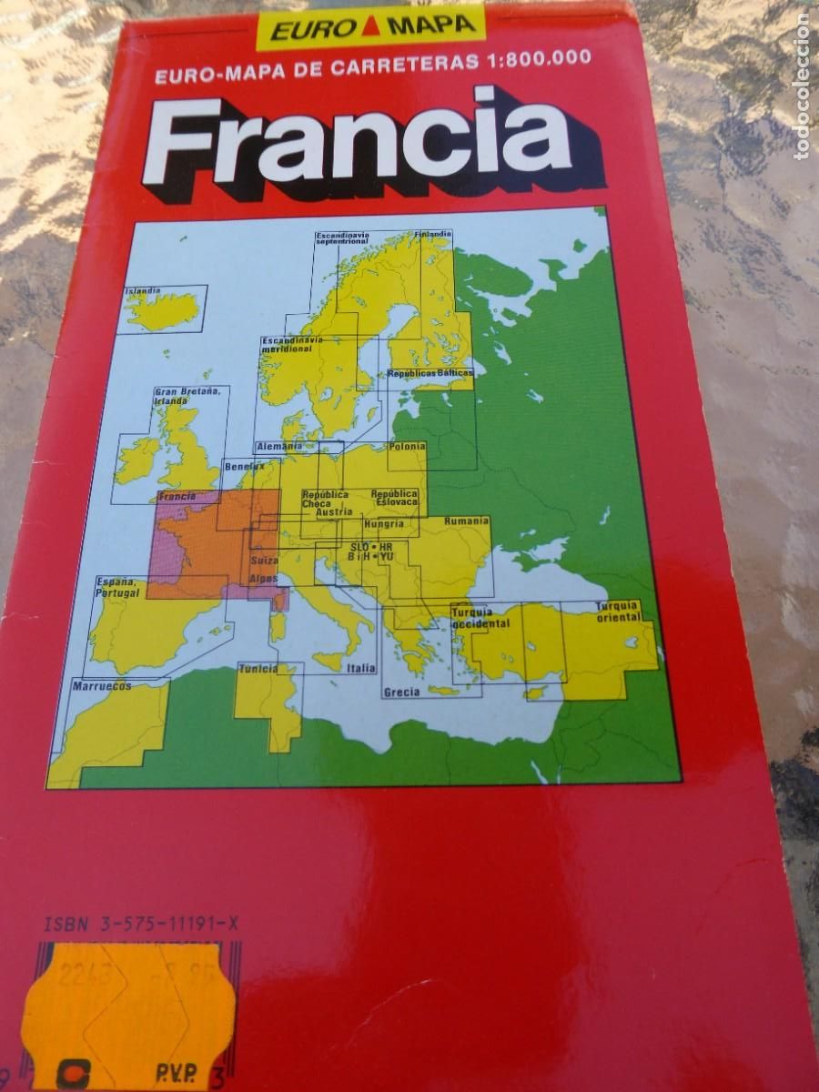 Brochures de tourisme: FRANCIA. Euromapa de carreteras. 1:800.000