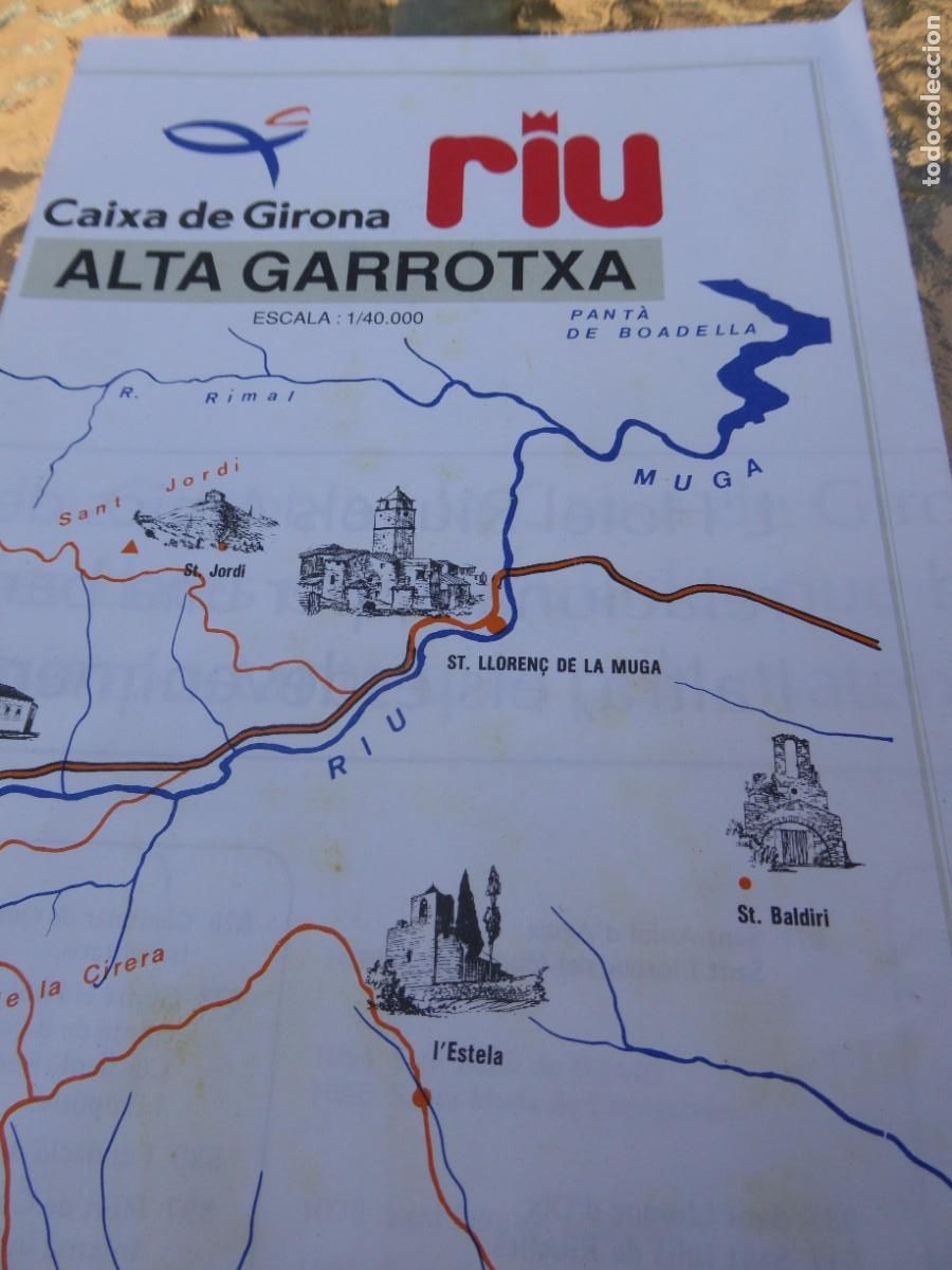Folletos de turismo: ALTA GARROTXA. Mapa monumental. - Foto 1
