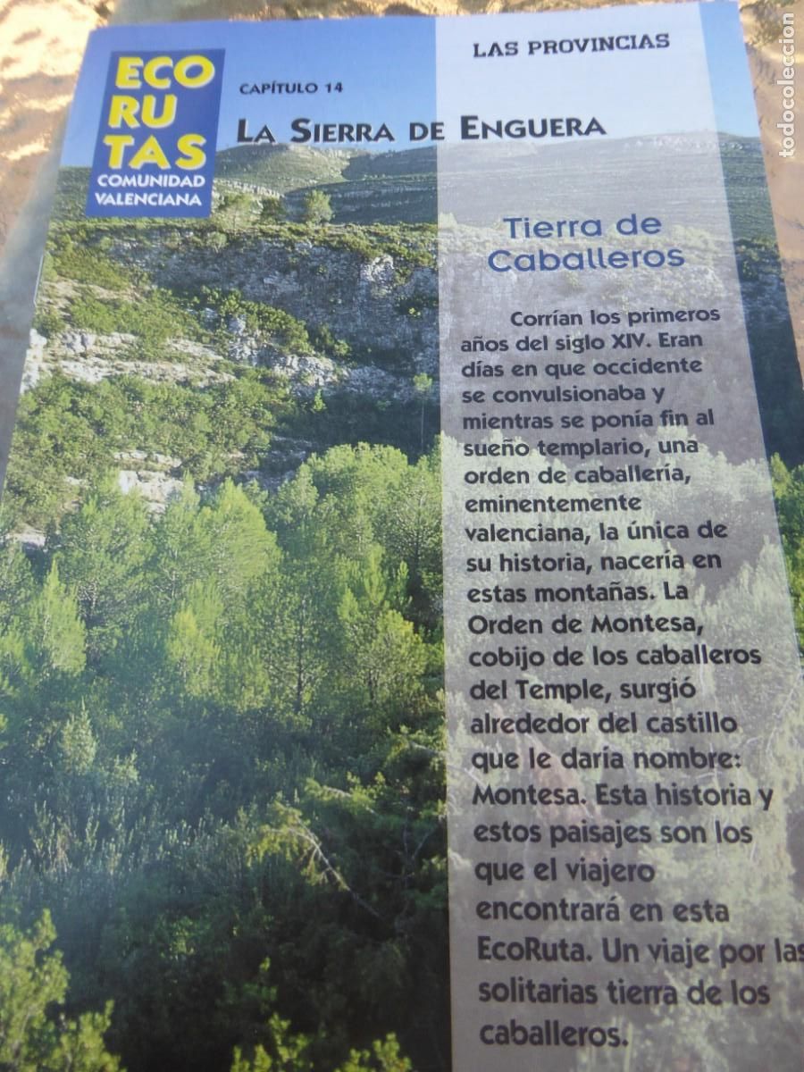 Brochures de tourisme: LA SIERRA DE ENGUERA (Eco-rutas de la C. Valenciana).
