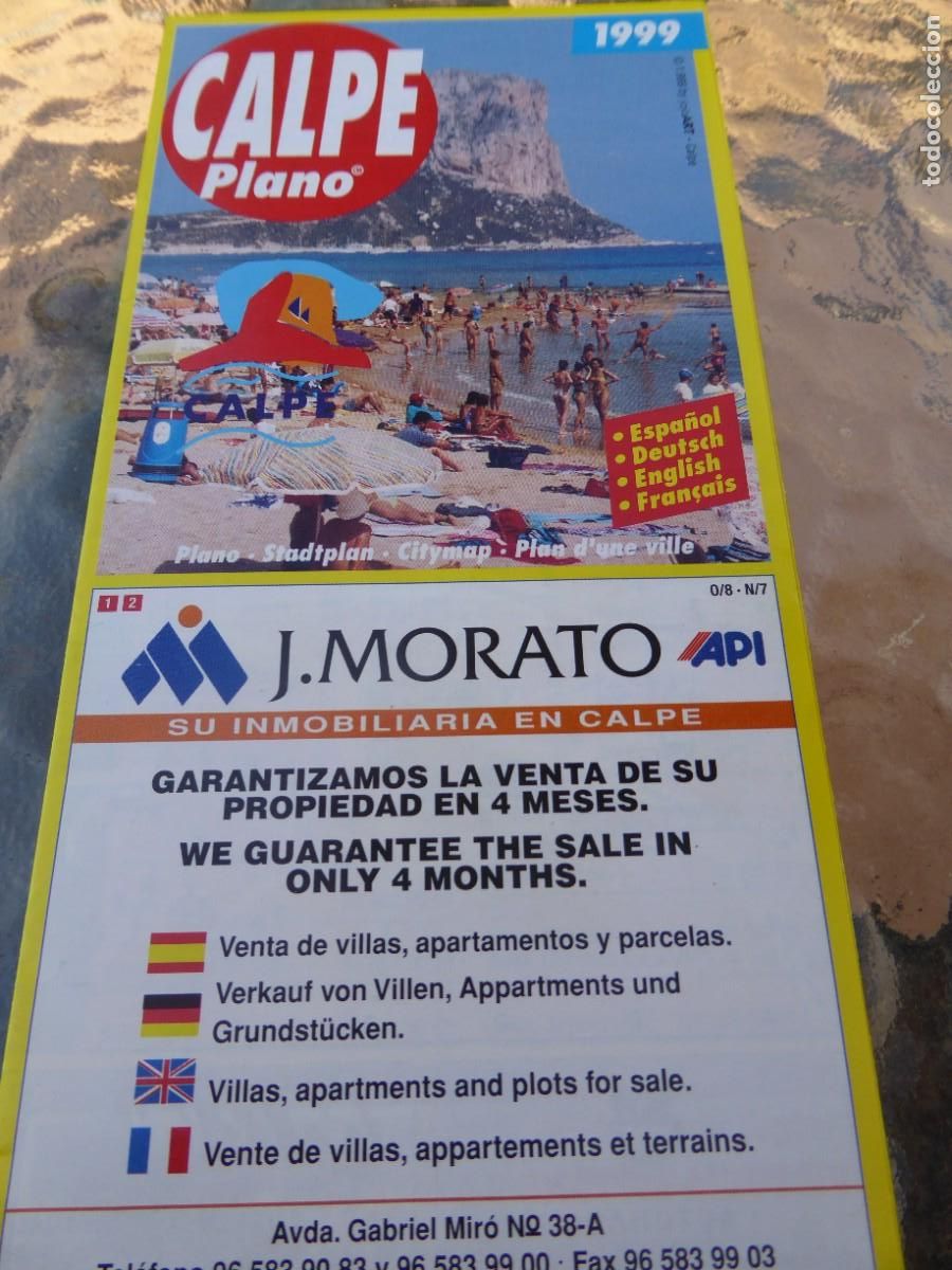Brochures de tourisme: CALPE. Plano y callejero.