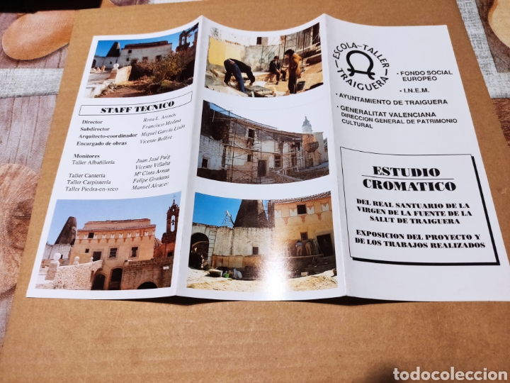 Brochures de tourisme: Folleto proyecto de restauraci&oacute;n crom&aacute;tica,Traiguera