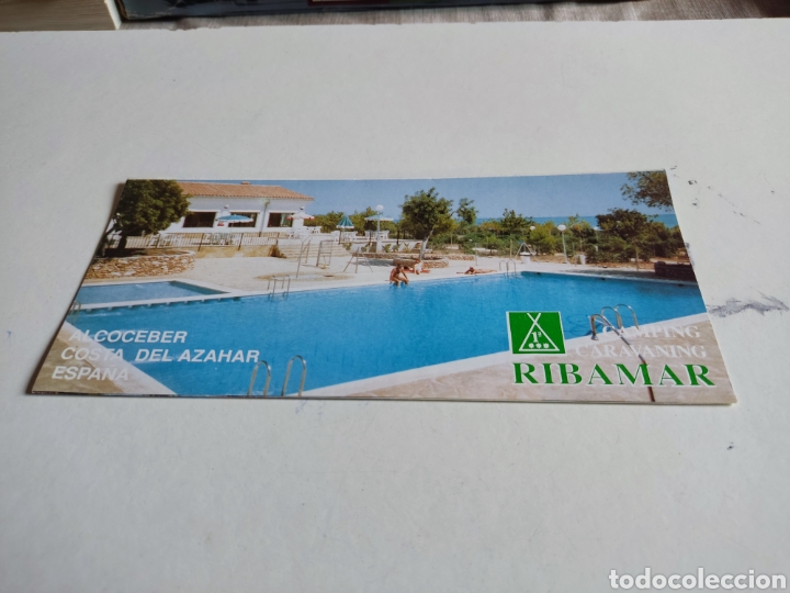 Folhetos de turismo: Folleto tur&iacute;stico Alcoc&eacute;ber, camping caravaning Ribamar