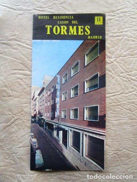 Folhetos de turismo: antiguo folleto triptico hotel residencia cason del tormes madrid